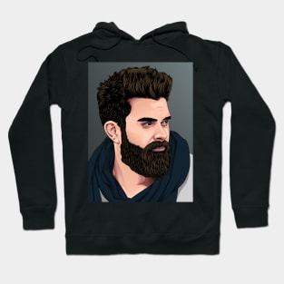 Bearded man Hoodie